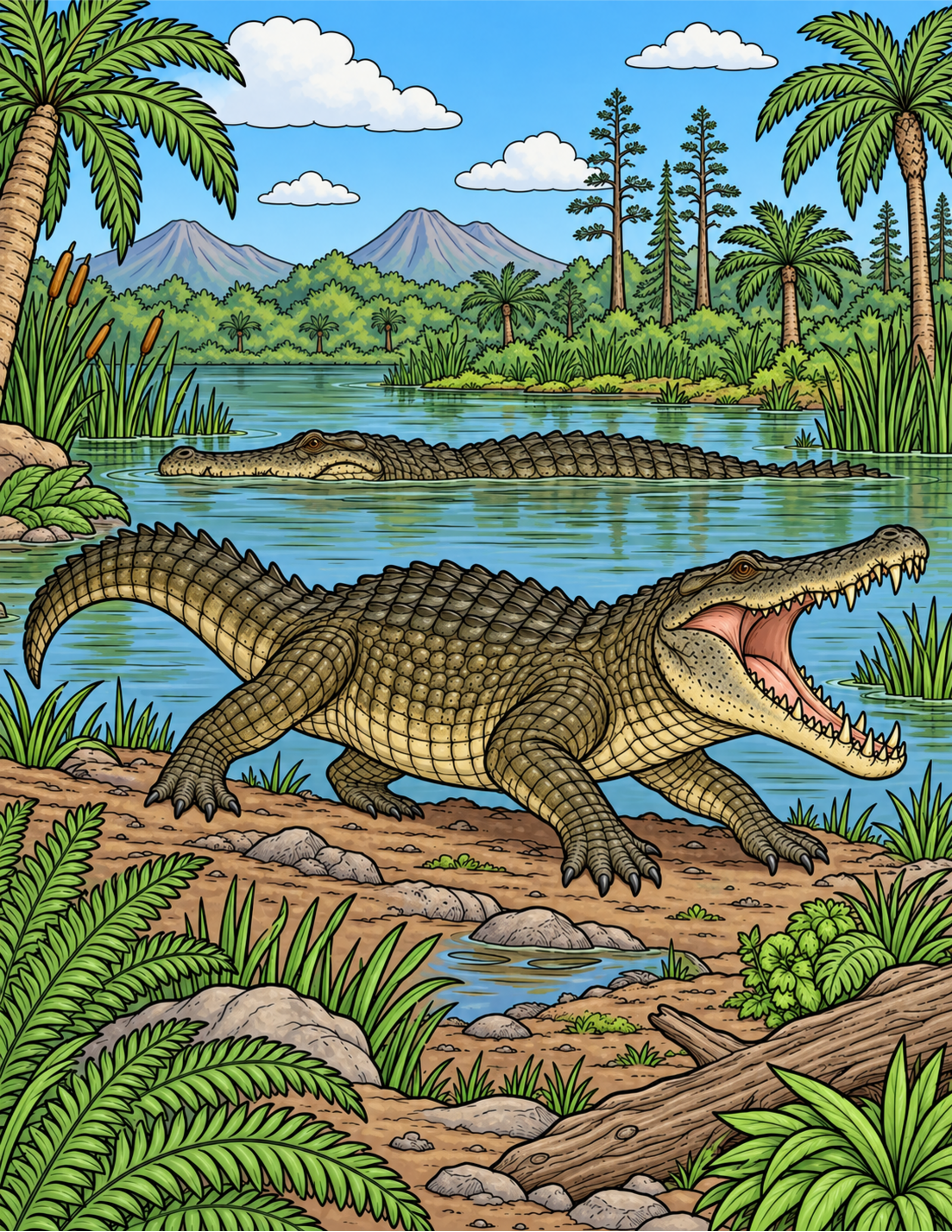 Deinosuchus colorido